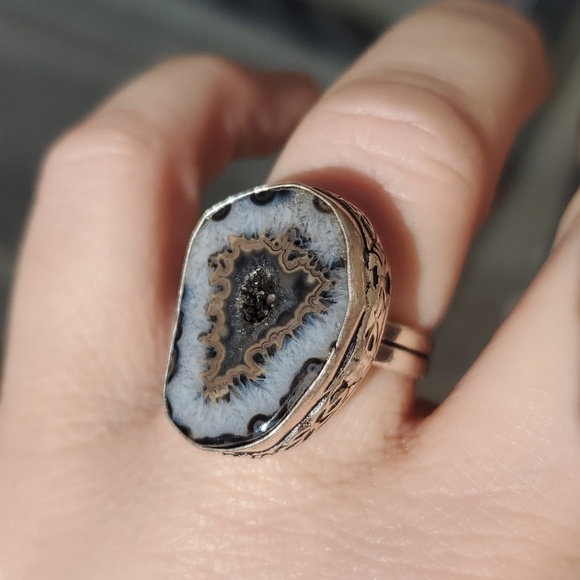 New Solar Agate 925 Silver Ring. - Picture 10 of 15